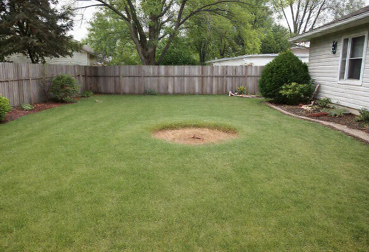 Clean yard left after a Fort Wayne tree removal job